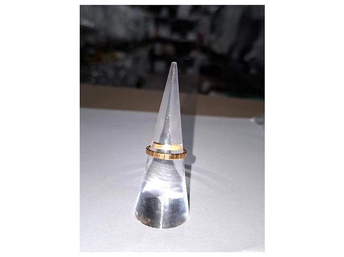 Chopard Ice Cube Pure Diamantring aus 18kt Roségold Golden Metallisch - Ansicht 10