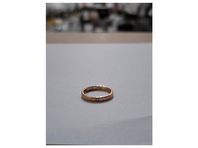 Chopard Ice Cube Pure Diamantring aus 18kt Roségold Golden Metallisch - Ansicht 11