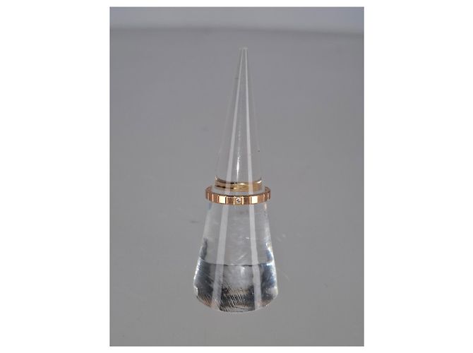 Chopard Ice Cube Pure Diamantring aus 18kt Roségold Golden Metallisch - Ansicht 17
