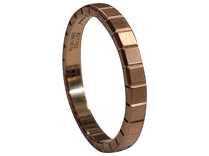 Chopard Ice Cube Pure Diamantring aus 18kt Roségold Golden Metallisch - Ansicht 5