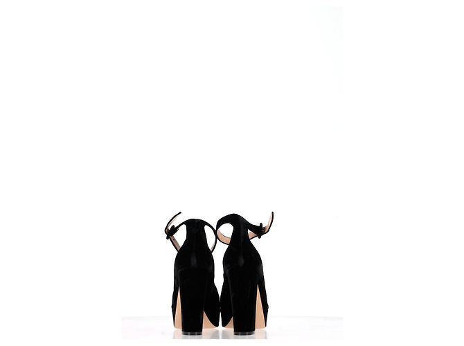 Pompes Mary Jane Gianvito Rossi en daim noir - vue 11