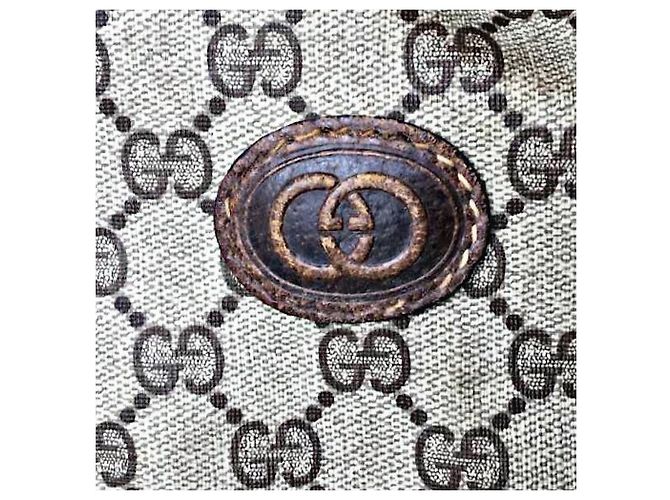 Porte-fusil monogramme GG Gucci authentique rare commande spéciale avec/ sangle d'épaule Beige - vue 2