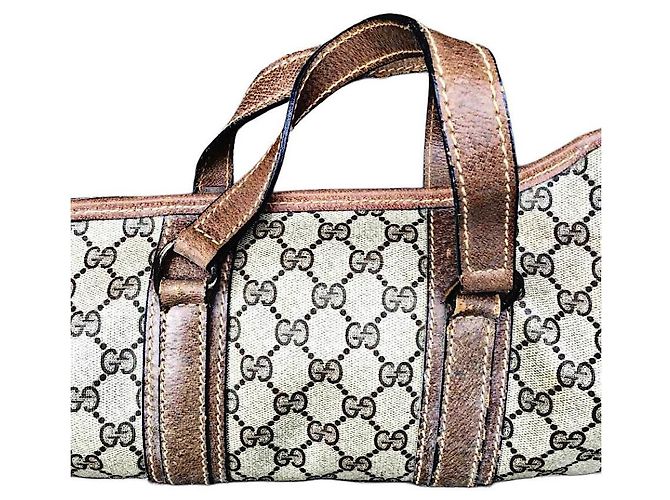 Porte-fusil monogramme GG Gucci authentique rare commande spéciale avec/ sangle d'épaule Beige - vue 4