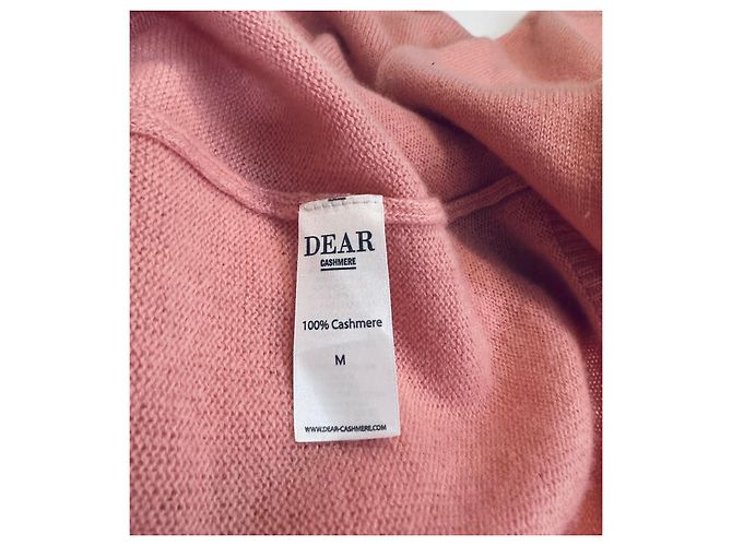 Autre Marque Dear Cashmere Rosa Melange Baumwolle Kaschmir Pullover Bluse M Pink - Ansicht 6