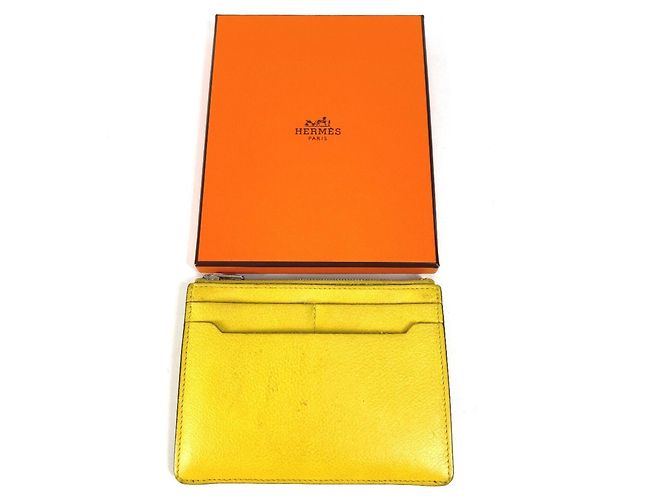 Hermès Funda para tarjetas amarilla Hermes Amarillo - vista 12
