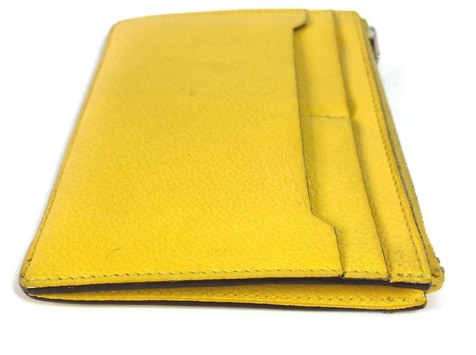Hermès Funda para tarjetas amarilla Hermes Amarillo - vista 3
