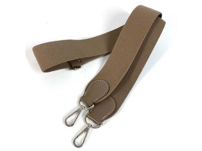 Hermès Bolsa de Ombro Hermes Logo Perfurado Evelyn GM 3 Marrom Taupe - vista 2