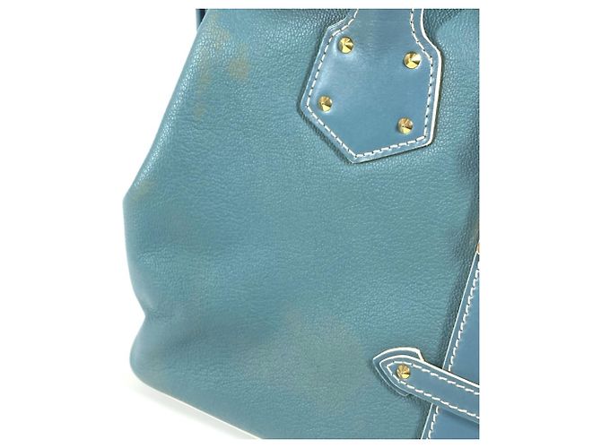 Borsa Tote Louis Vuitton Suhali Angenieux PM Blu - vista 10