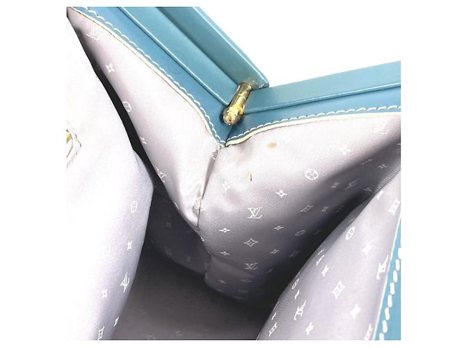 Borsa Tote Louis Vuitton Suhali Angenieux PM Blu - vista 14