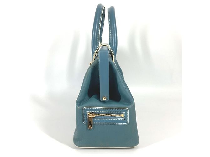 Borsa Tote Louis Vuitton Suhali Angenieux PM Blu - vista 3