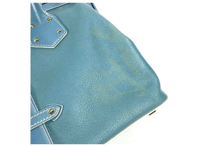 Borsa Tote Louis Vuitton Suhali Angenieux PM Blu - vista 8
