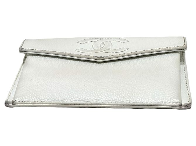 Chanel Coco Mark Flap Wallet Weiß - Ansicht 3