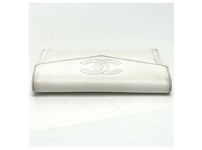 Chanel Coco Mark Flap Wallet Weiß - Ansicht 7