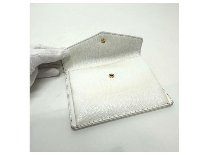 Chanel Coco Mark Flap Wallet Weiß - Ansicht 8