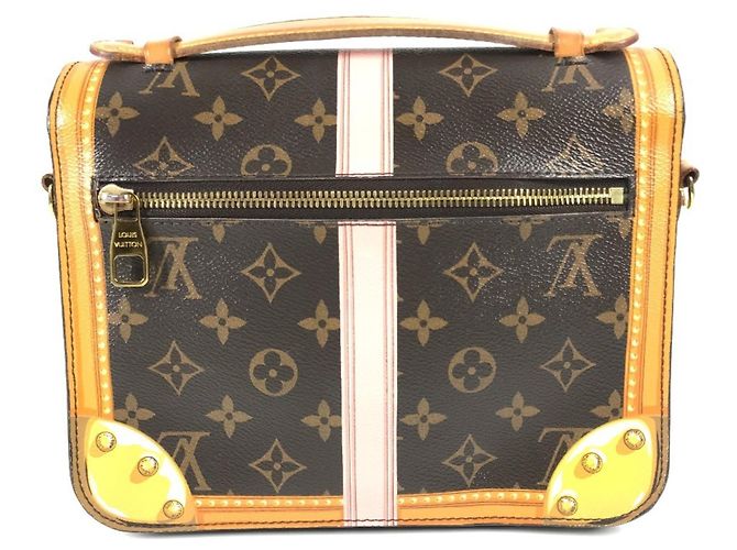 Pochette Metis Trunk Estivo Monogram Louis Vuitton Marrone Rosa - vista 2