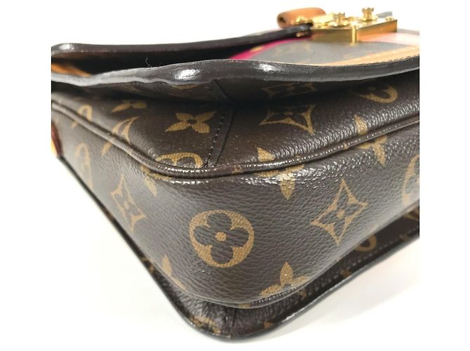 Pochette Metis Trunk Estivo Monogram Louis Vuitton Marrone Rosa - vista 6
