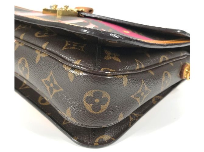 Pochette Metis Trunk Estivo Monogram Louis Vuitton Marrone Rosa - vista 7