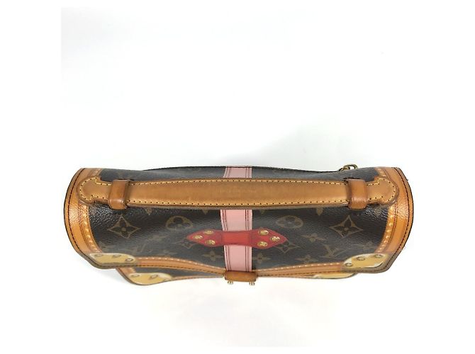 Pochette Metis Trunk Estivo Monogram Louis Vuitton Marrone Rosa - vista 9