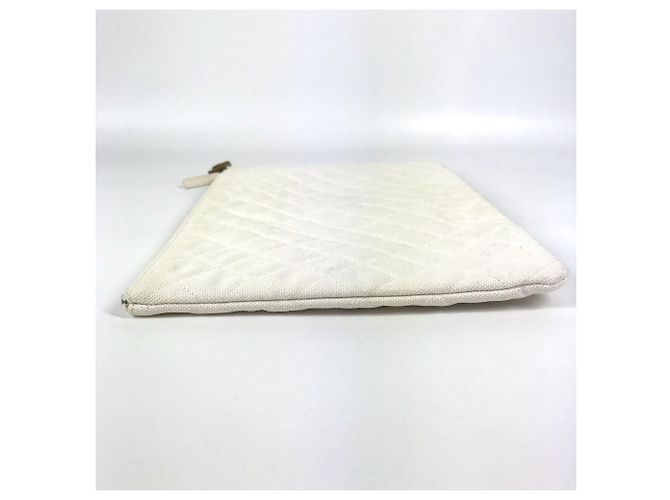 Borsa Pouch Logo Coco Chanel Rosa Bianco Blu - vista 4