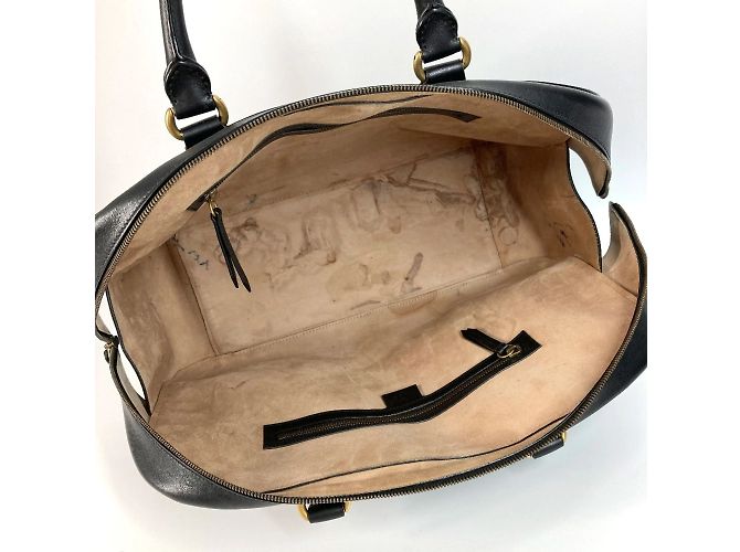 Borsa Boston in pelle nera Gucci Nero - vista 11