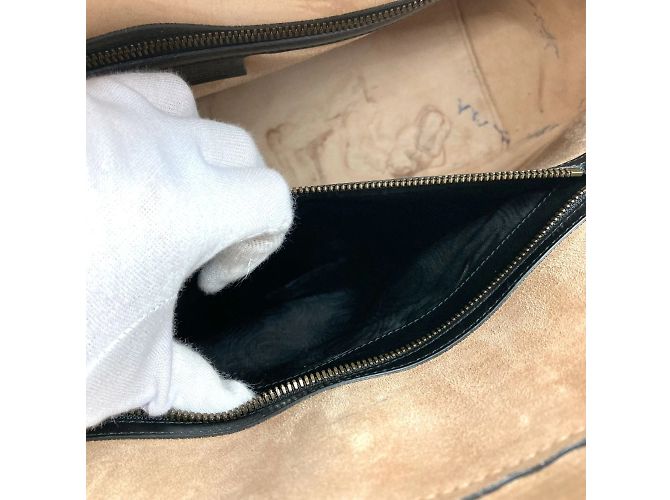 Borsa Boston in pelle nera Gucci Nero - vista 15