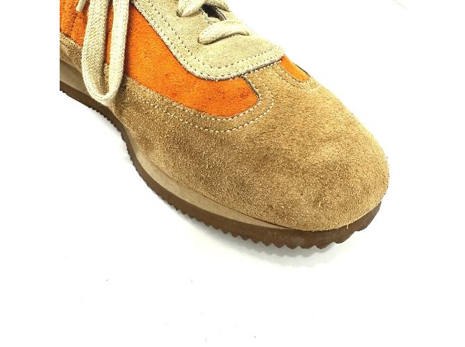 Hermès Baskets Quick Hermes en marron et orange - vue 10