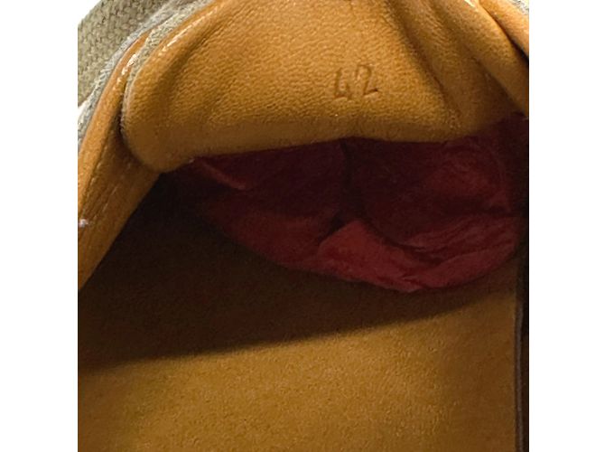 Hermès Baskets Quick Hermes en marron et orange - vue 13