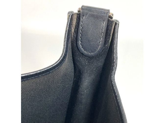 Hermès Borsa Evelyn 2 PM con logo perforato Hermes Nero - vista 14