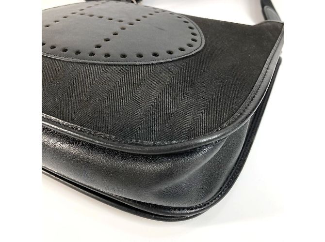 Hermès Borsa Evelyn 2 PM con logo perforato Hermes Nero - vista 5