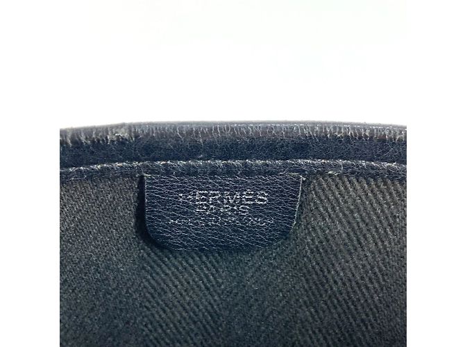 Hermès Borsa Evelyn 2 PM con logo perforato Hermes Nero - vista 9