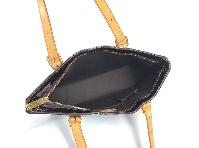 Borsa tote Brentwood in Monogram Vernis Louis Vuitton Bordò Porpora - vista 10