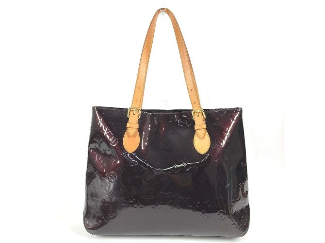 Borsa tote Brentwood in Monogram Vernis Louis Vuitton Bordò Porpora - vista 2