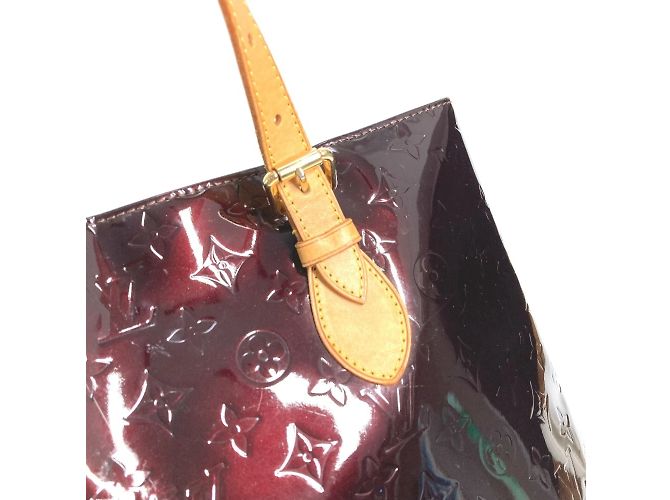 Borsa tote Brentwood in Monogram Vernis Louis Vuitton Bordò Porpora - vista 7
