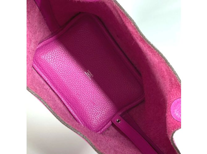 Borsa Tote Picotin Lock PM di Hermès Rosa - vista 10