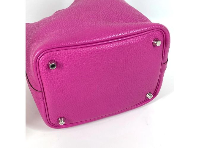 Borsa Tote Picotin Lock PM di Hermès Rosa - vista 3
