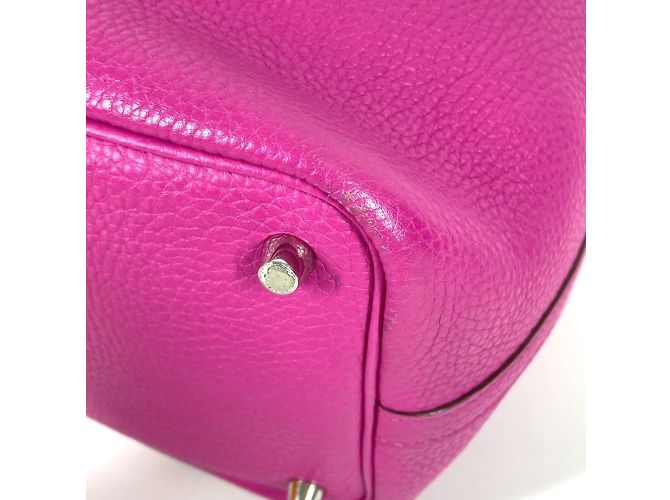 Borsa Tote Picotin Lock PM di Hermès Rosa - vista 4