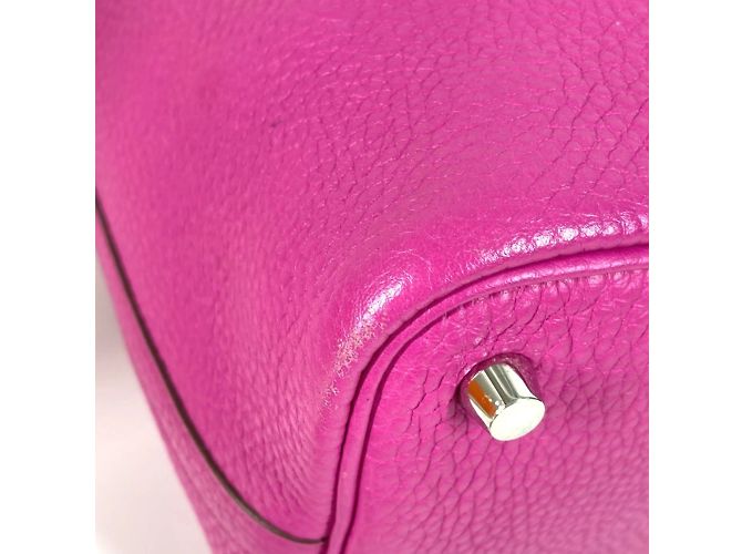 Borsa Tote Picotin Lock PM di Hermès Rosa - vista 5