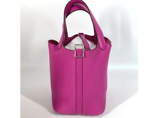 Borsa Tote Picotin Lock PM di Hermès Rosa - vista 6
