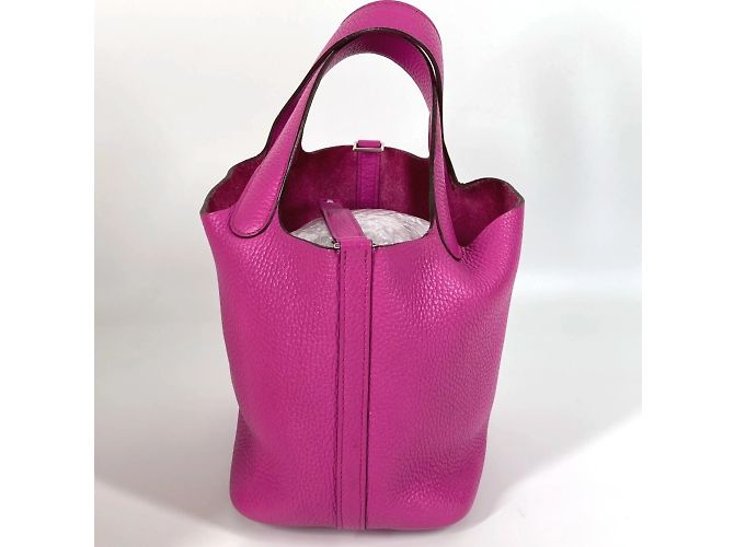 Borsa Tote Picotin Lock PM di Hermès Rosa - vista 7