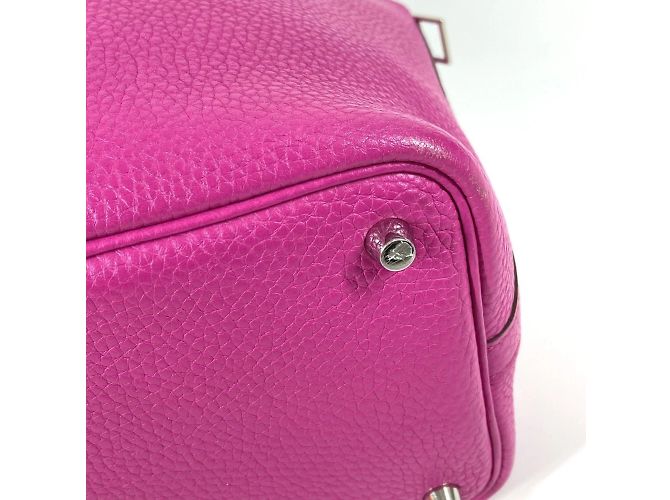Borsa Tote Picotin Lock PM di Hermès Rosa - vista 8