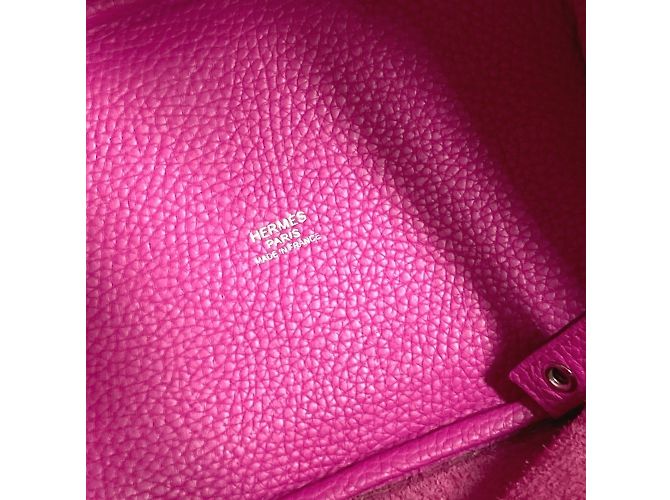 Borsa Tote Picotin Lock PM di Hermès Rosa - vista 9