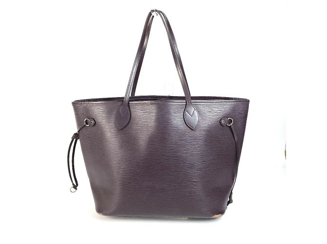 Borsa Neverfull MM Epi di Louis Vuitton Porpora Viola scuro - vista 3