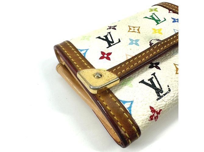 Louis Vuitton Monogram Multicolor Coin Purse White Multiple colors - view 8