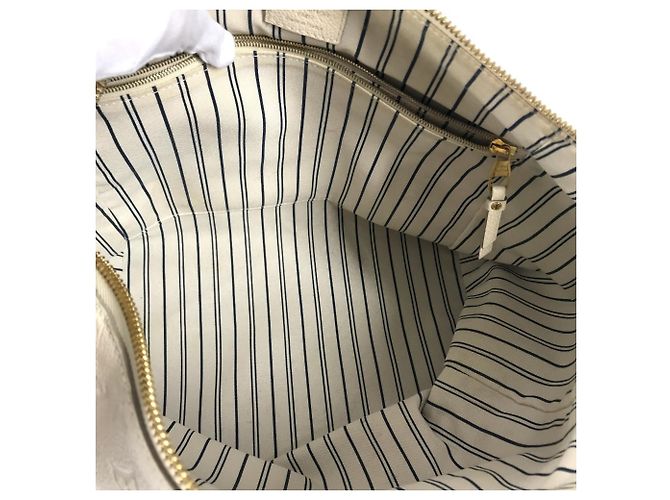 Borsa tote Lumineuse PM in Monogram Empreinte Louis Vuitton Bianco - vista 17