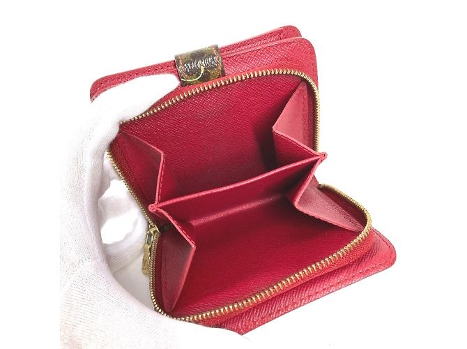 Billetera compacta con cremallera Louis Vuitton Monogram Cereza Takashi Murakami Castaño Roja - vista 11