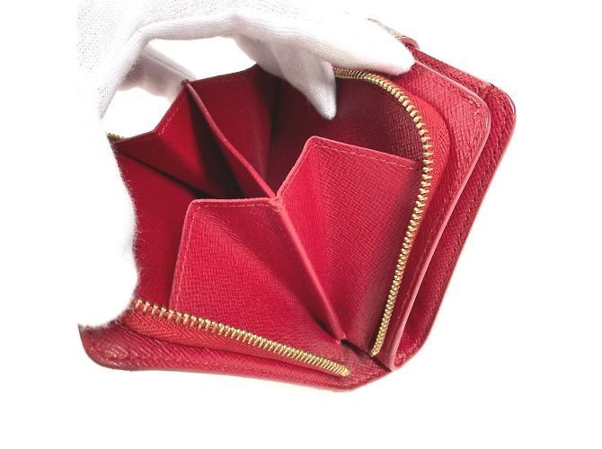 Billetera compacta con cremallera Louis Vuitton Monogram Cereza Takashi Murakami Castaño Roja - vista 13