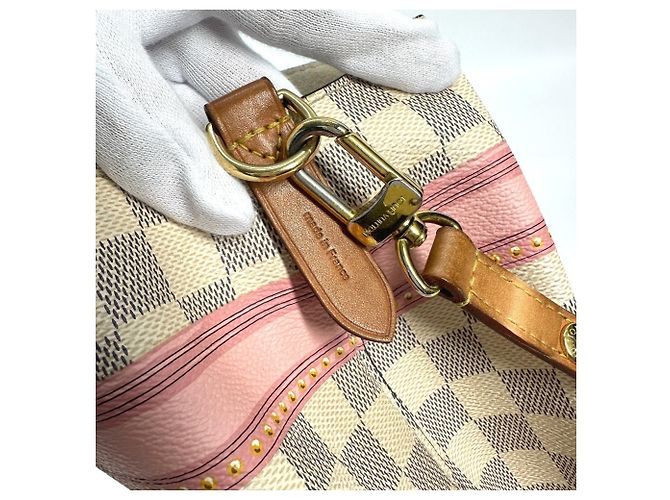 Néonoé Borsa NeoNoe Trunk Estiva Damier Azur di Louis Vuitton Bianco - vista 14