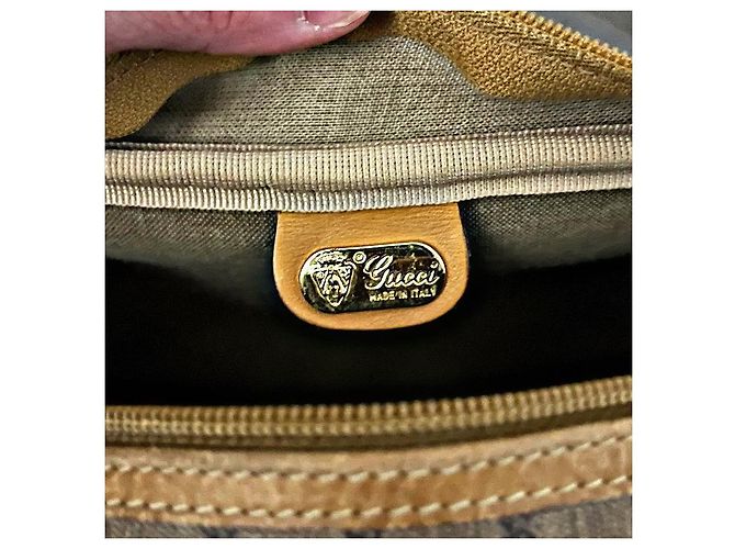 Authentic Vintage Gucci Micro GG Web Strap Schultertasche Schwarz - Ansicht 13