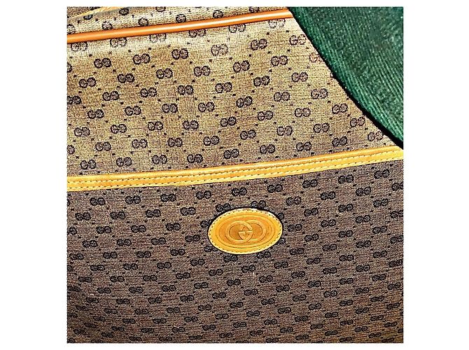 Authentic Vintage Gucci Micro GG Web Strap Schultertasche Schwarz - Ansicht 2
