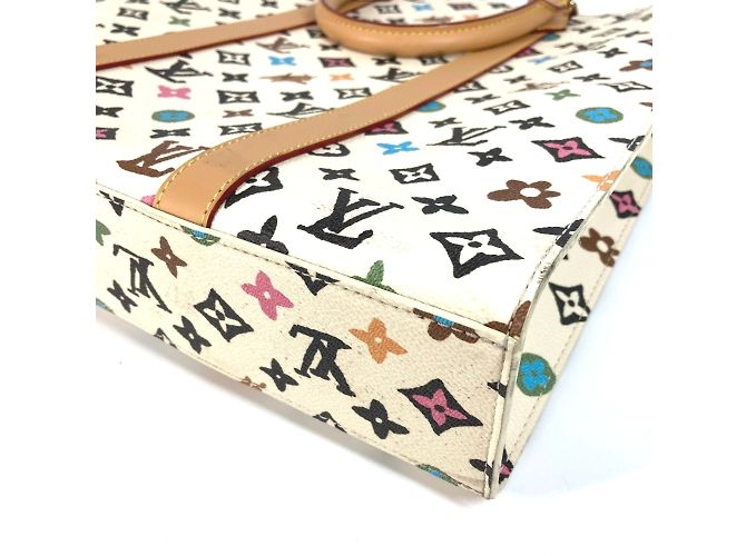 Borsa Tote Sac Plat Monogram Craggy Louis Vuitton Multicolore Beige - vista 5